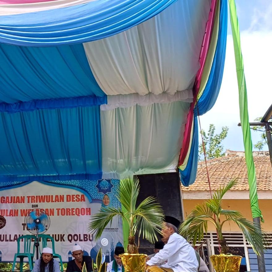 Gedung Boga Adakan Pengajian Triwulan Di Dusun Tanjung Sari